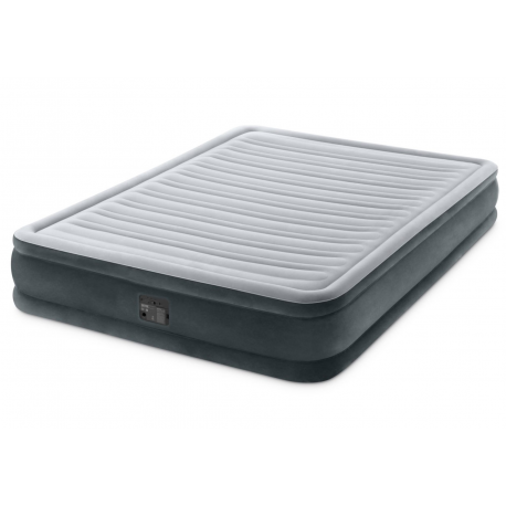MATERAC DMUCHANY DWUOSOBOWY Z POMPKĄ 152x203x33cm INTEX 67770
