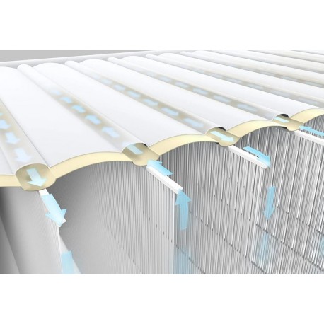 Schemat pracy powietrza w materacu