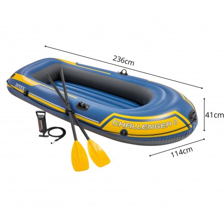 Wymiary pontonu dmuchanego Intex 68367