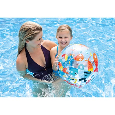 Dmuchana piłka plażowa z nadrukami 51 cm INTEX 59040