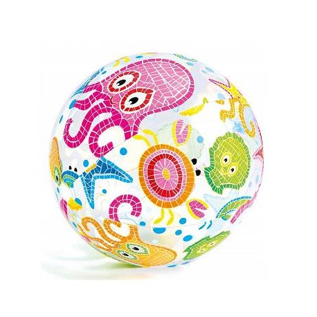 Dmuchana piłka plażowa z nadrukami 51 cm INTEX 59040