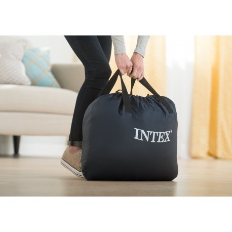 Materac dmuchany dwuosobowy z wbudowaną pompką elektryczną INTEX 64490ND