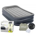 MATERAC DMUCHANY jednoosobowy Z POMPKĄ INTEX 64132