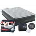 MATERAC DMUCHANY DWUOSOBOWY Z POMPKĄ 152x203x33cm INTEX 67770