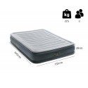 MATERAC DMUCHANY DWUOSOBOWY  Z POMPKĄ 152x203x46cm INTEX  64414