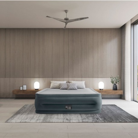 MATERAC DMUCHANY Z POMPKĄ 152x203x56cm