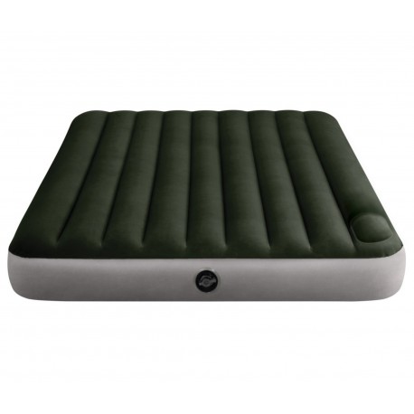 Materac dmuchany dwuosobowy z wbudowaną pompką nożną Intex 64763
