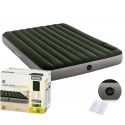 Materac dmuchany dwuosobowy z wbudowaną pompką nożną Intex 64763