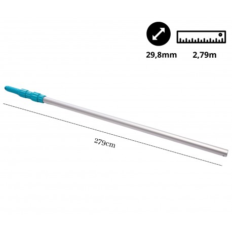 Aluminiowy kij teleskopowy 279cm / 29,8mm Intex  29055