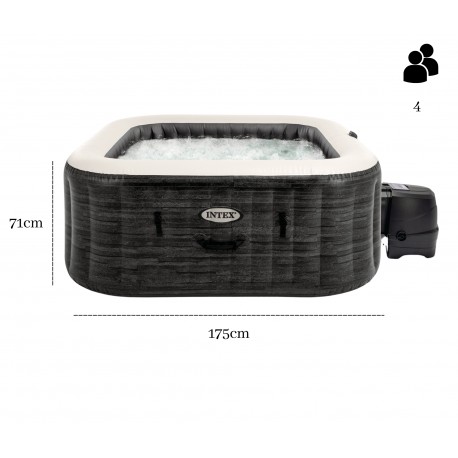 Jacuzzi ogrodowe kwadratowe dmuchane 4-osobowe INTEX 28450