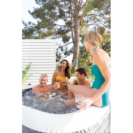 Jacuzzi ogrodowe kwadratowe dmuchane 4-osobowe INTEX 28450