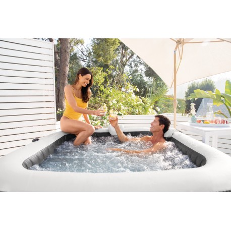 Jacuzzi ogrodowe kwadratowe dmuchane 4-osobowe INTEX 28450