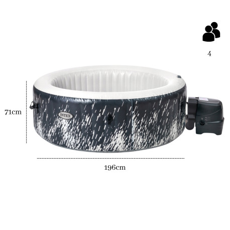 Jacuzzi ogrodowe okrągłe dmuchane 4-osobowe INTEX 28494