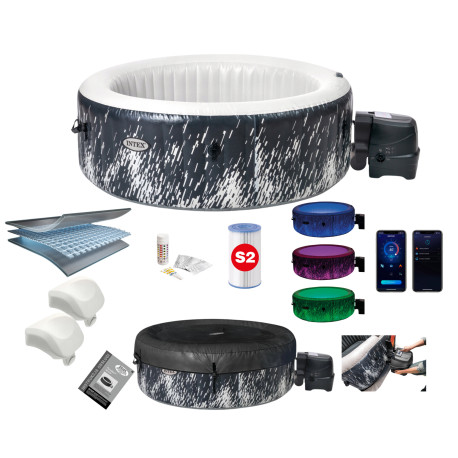 Jacuzzi ogrodowe okrągłe dmuchane 4-osobowe INTEX 28494