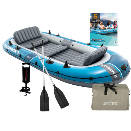 Duży ponton dmuchany 5 osobowy Excursion 5 INTEX 68325