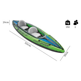 Kajak pneumatyczny 2-osobowy Challenger K2 INTEX 68306 2