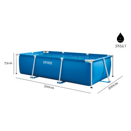 Basen stelażowy prostokątny 300 x 200 x 75 cm INTEX 28272 2