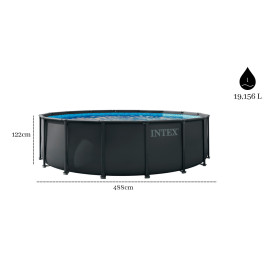 Basen Stelażowy Z Pompą Piaskową - Basen 488 x 122 INTEX - Najtaniej 2