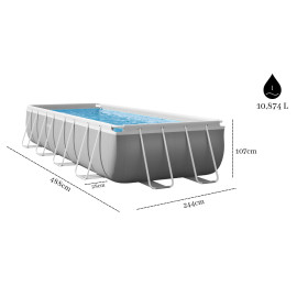 Basen prostokątny stelażowy 488 x 244 x 122 cm INTEX 26792 2