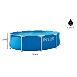 Basen stelażowy 305x76 INTEX 28200 bez pompy | Intexmarket.pl 2