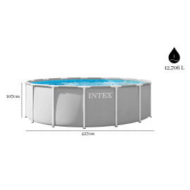 Basen stelażowy 427x107 cm 12000 litrów INTEX 26720 2