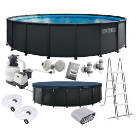 Basen stelażowy duży okrągły 610 x 122 cm INTEX 26334
