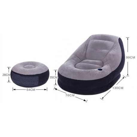 Wymiary fotela dmuchanego Intex 68564