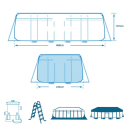 Wymiary basenu stelażowego 488x244x107 Intex 26792